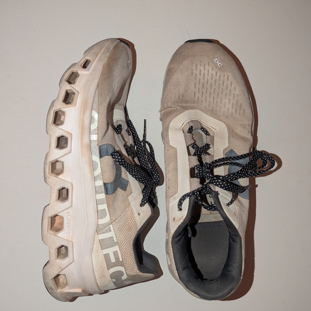 On Running Men's Athletic Shoes - Tan and Black